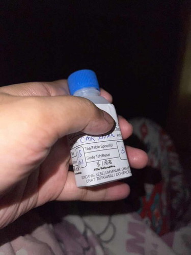 Bayi sebulan lebih & ubat cair kahak