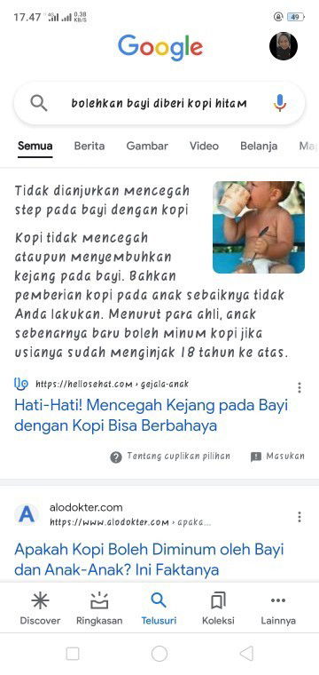 Mertua kasih bayiku kopi hitam 🥲