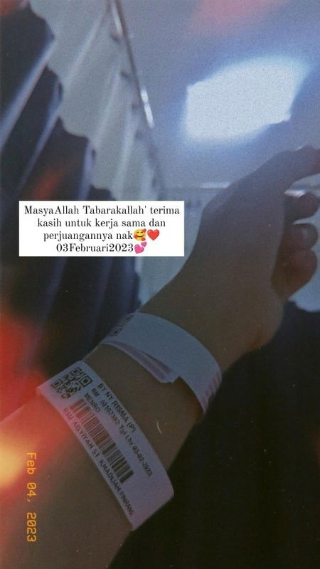 Jumat 03-02-2023 Pkul 23.40 Bb 3100kg dan Pb 49cm