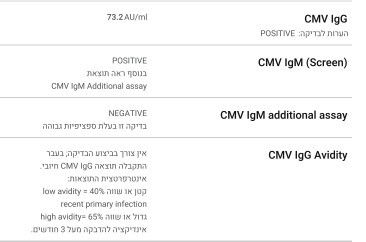 Cmv igg& Cmv igm positive