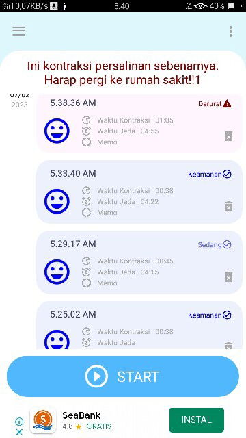 Hpl bidan 8feb bukaan 1