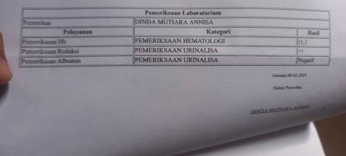 38 week permeriksaan reduksi +1