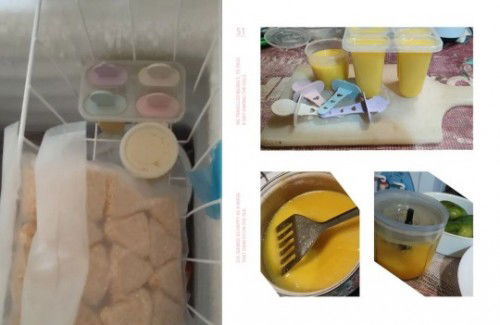 Ice cream mangga homemade