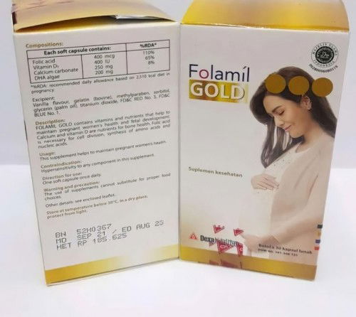 Vitamin folamil gold tambah ttd+Calcium??