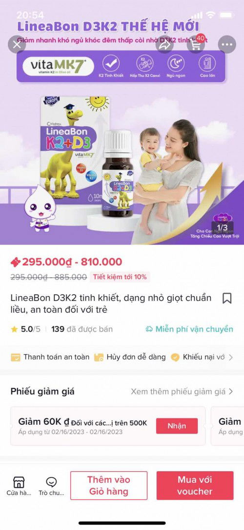 Cách sử dụng D3k2 cho bé 4 tháng