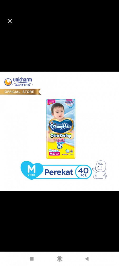 Jual Rugi mamy poko popok tape ukuran M 45 rb perball #jual beli