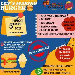 Hayuk Kita Main!!! 
Membuat burger bersama