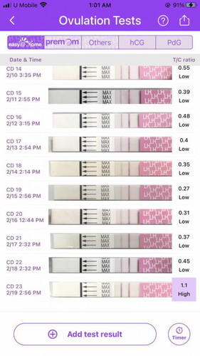 OPK cd23 dah positive ke?