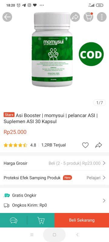 Review ASI booster merk Momysui