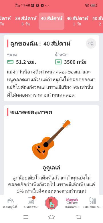 ครบกำหนดคลอดแล้ว40สัปดาห์