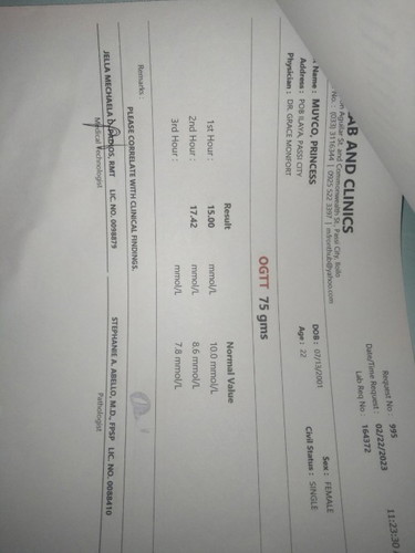 OGTT result