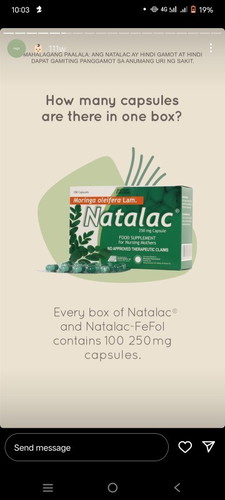 NATALAC for breastfeeding