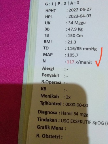 Biasanya nadi ku 105. Skrg 117 kira² bahaya ngga kalo sampe persalinan