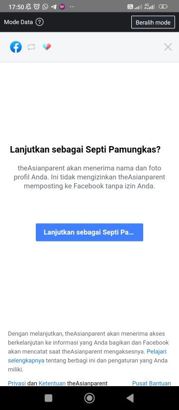Bagaimana cara menautkan akun Instagram ke viparentsid??
