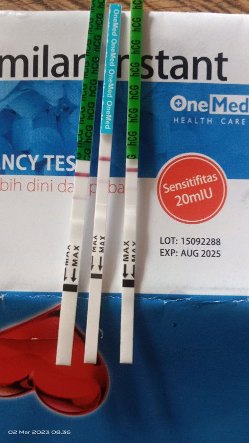 Testpack samar pasca kuret Januari 2023