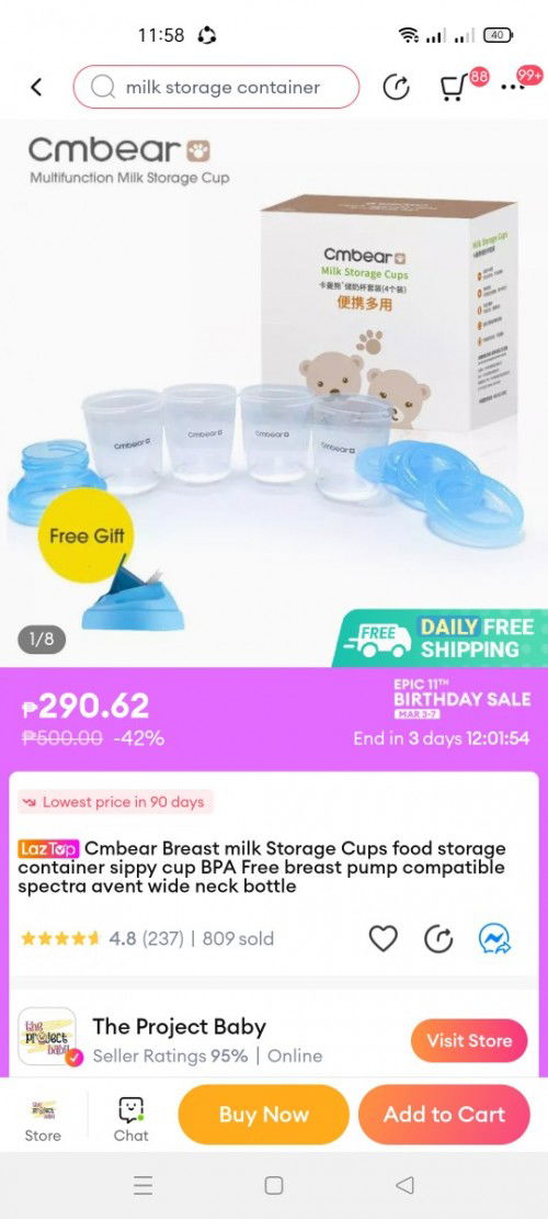 Breastmilk storage (cups or bags?)