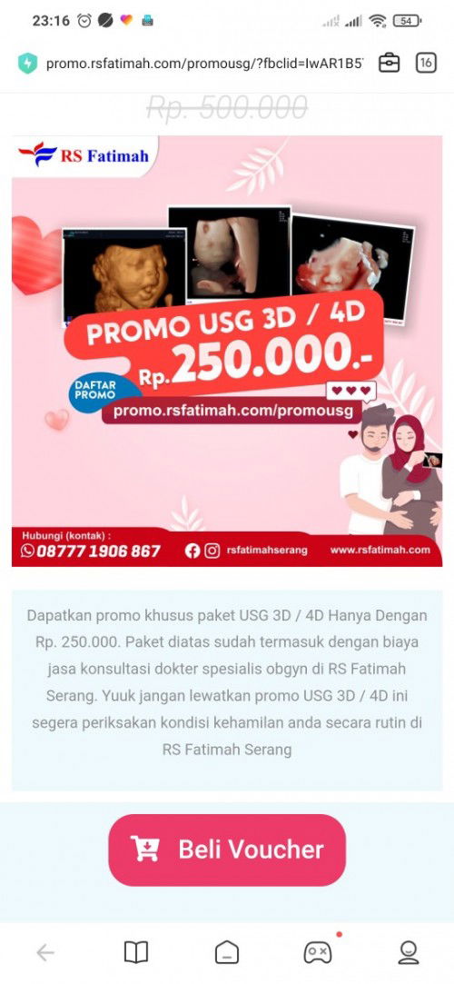 Promo USG 3d/4d di serang