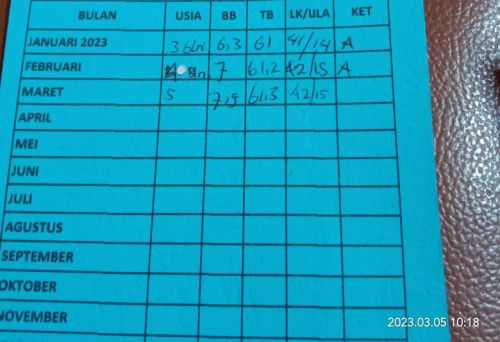 LINGKAR KEPALA DAN TINGGI BADAN TIDAK NAIK