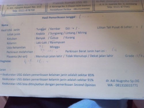Mohon jelasin dong bund itu bbj nya berapa ya soalnya ndak jelas .  Usia kehamilan 28 week