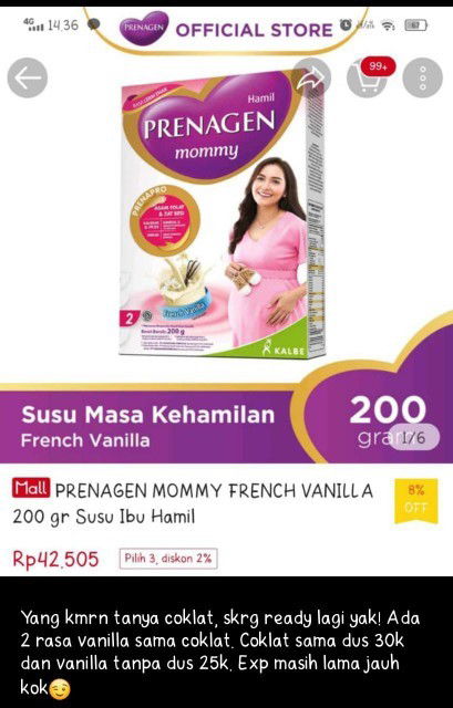 Jual susu hamil