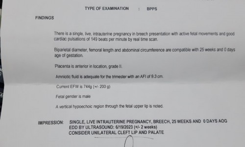 Pwede po ba mag-false positive sa regular ultrasound ang cleft lip and palate diagnosis at 25weeks?