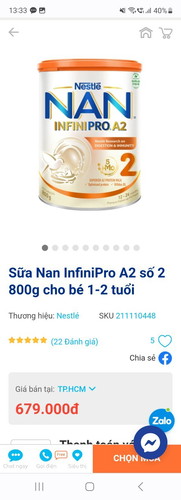 Bé nhà mình bị dị ứng đạm sữa bò mà mình mua nhầm sữa Nan cho bé... Mình cần pass lại giá 500k