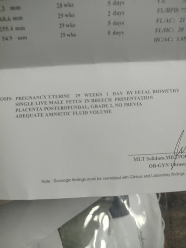 Ano ba ibig sabihin yan mga mi yung sa dulo po
No previa adequate amniotic  fluid volume