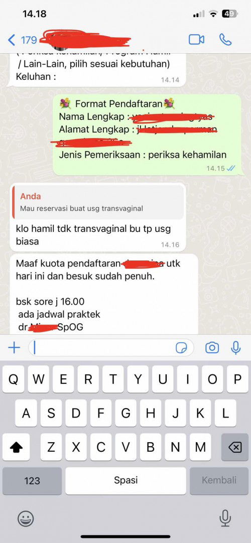 7w 6h mau usg transvaginal tp malah di jawab gini bun