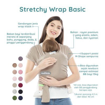 jual gendongan stretchy wrap