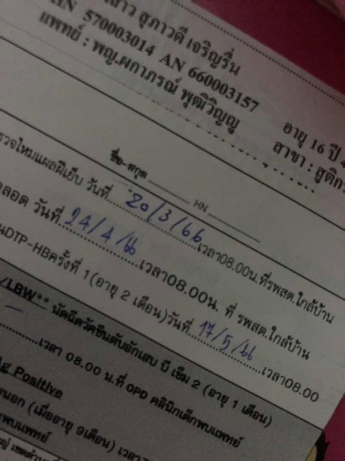 หมอนัดตรวจแผลฝีเย็บ