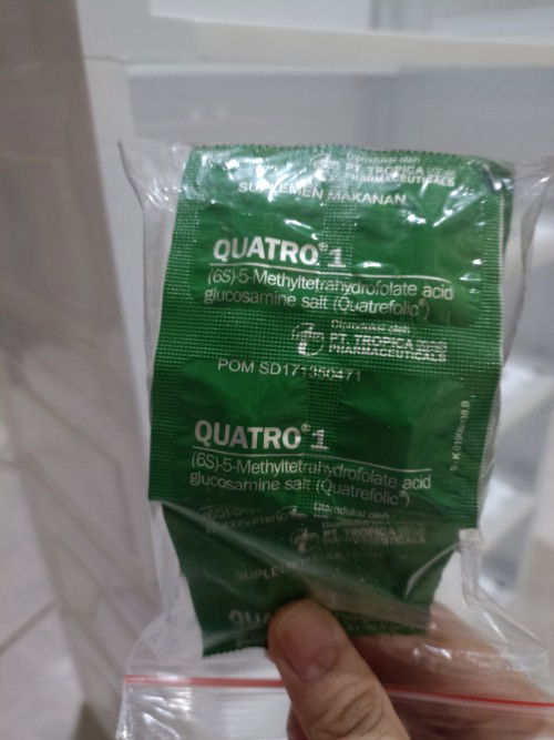 Diusia janin 5 bulan baru mulai minum vitamin dan hanya minum Quatro 1 saja. Adakah yang sama Bun?