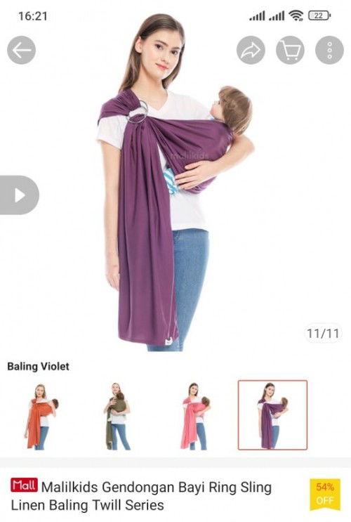 Jual Preloved Gendongan Ring Sling