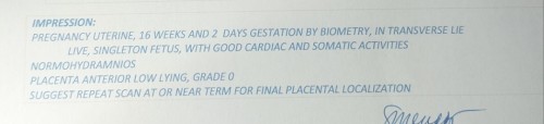 Pano po kapag result ng ultrasound is placenta anterior, Low lying Grade 0? Ano po say ng Ob niyo?