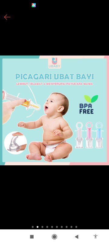 Mencari syringe sesuai utk baby