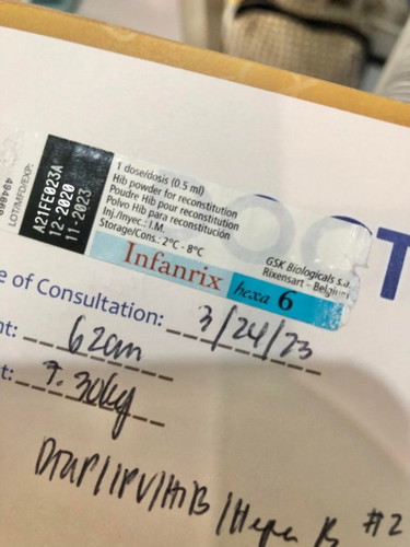 Mixed Brands ng 6 in 1 vaccine