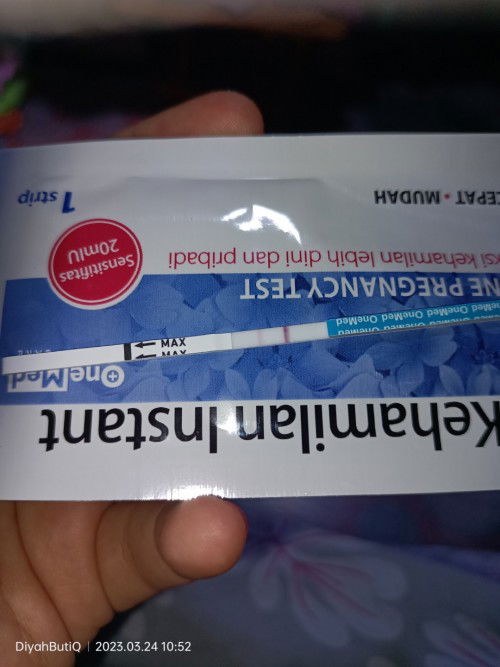 TELAT 21 HARI HASIL TESTPACK 2 TAPI YANG 1 NYA SAMAR