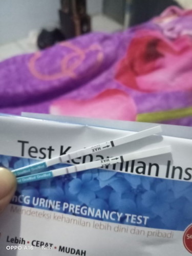 HPHT 24 februari Sampek sekarang belum haid mau periksa lagi takut prank tespack yg ke 2 kalinya😁😁