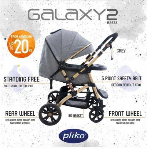 Jual stroller galaxy 2 pliko stgh harga