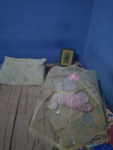 Bun,ada yg sama bayi tdrnya dah keliling kasurππ