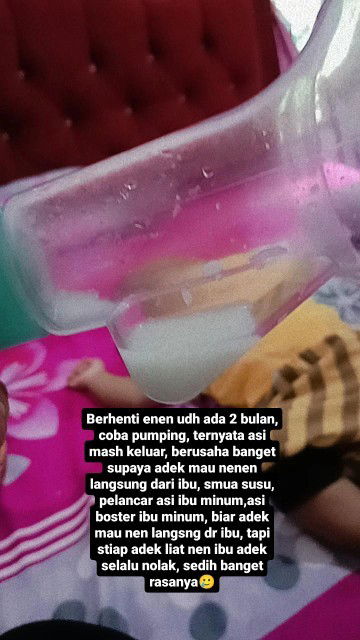 Anak gk mau nen langsung dr ibu