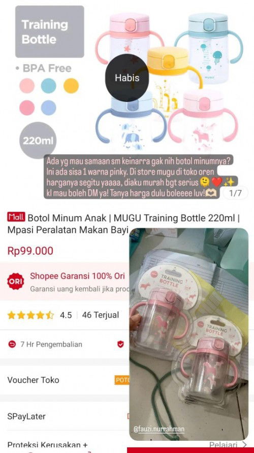 JUAL BOTOL MINUM LUCUUU😍