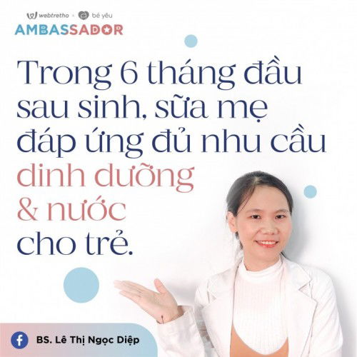 Mẹ nên cho trẻ bú mẹ hoàn toàn trong 6 tháng đầu
