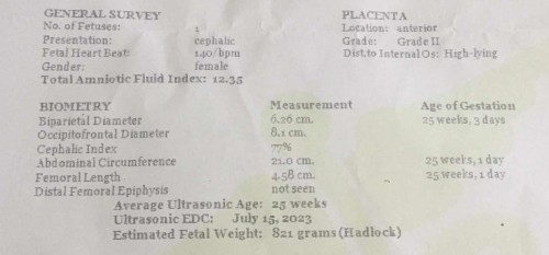 Intrauterine pregnancy?