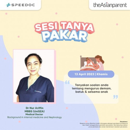 Sesi Tanya Pakar Bersama Dr Nur Ariffin, Medical Doctor, Speedoc.