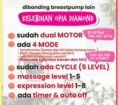 Preloved breast pump opia diamond