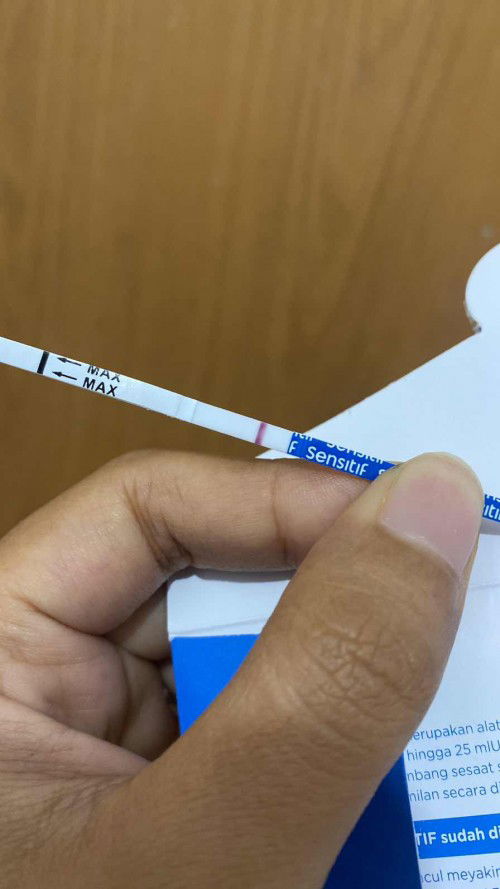 Selamat pagi, saya baru test pack pagi ini hasilnya tebal seperti ini.. apakah ini positif/negatif?