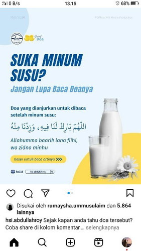 Do'a Minum Susu