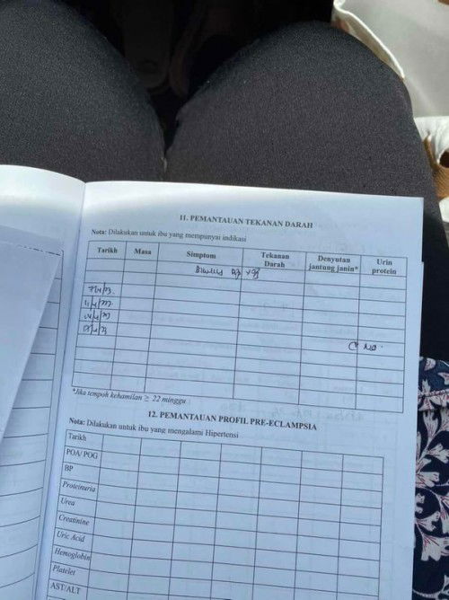 Cara isi tekanan darah dkt buku pink