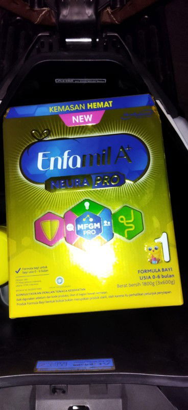 Susu enfamil A+ 0-6bulan. 1800gram