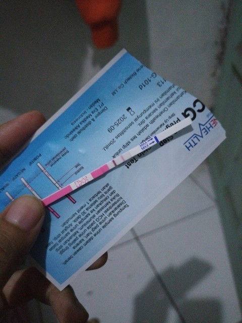 Garis 2 tp belum terlambat haid